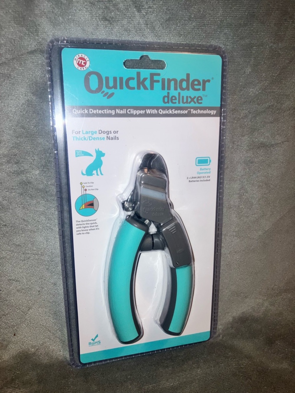 QuickFinder Deluxe Safety Clippers NWT for Large Dogs or Thick/Dense Nails